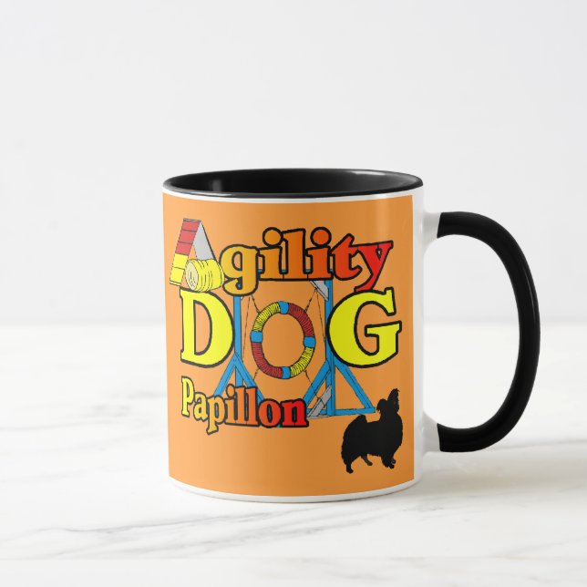 Papillon_Agility Geschenke Tasse (Rechts)