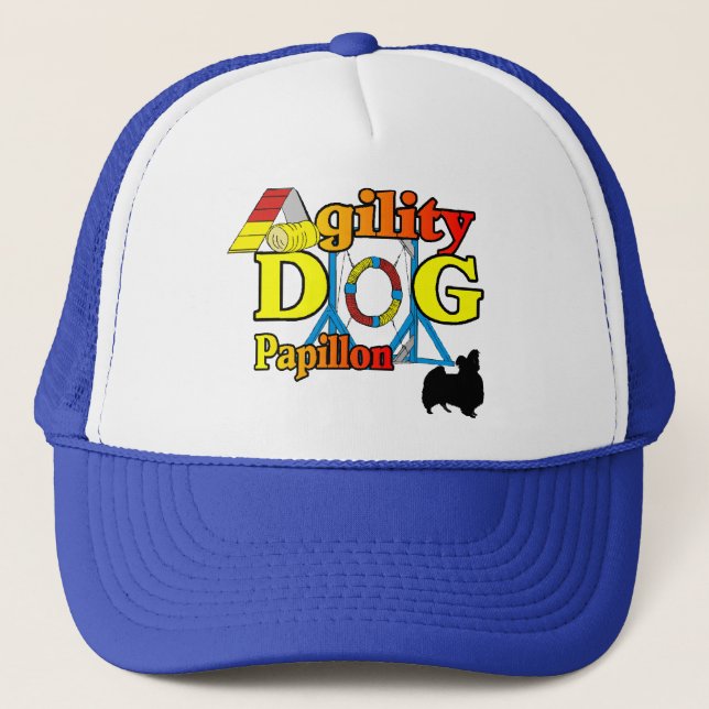 Papillon_Agility Geschenke Truckerkappe (Vorderseite)