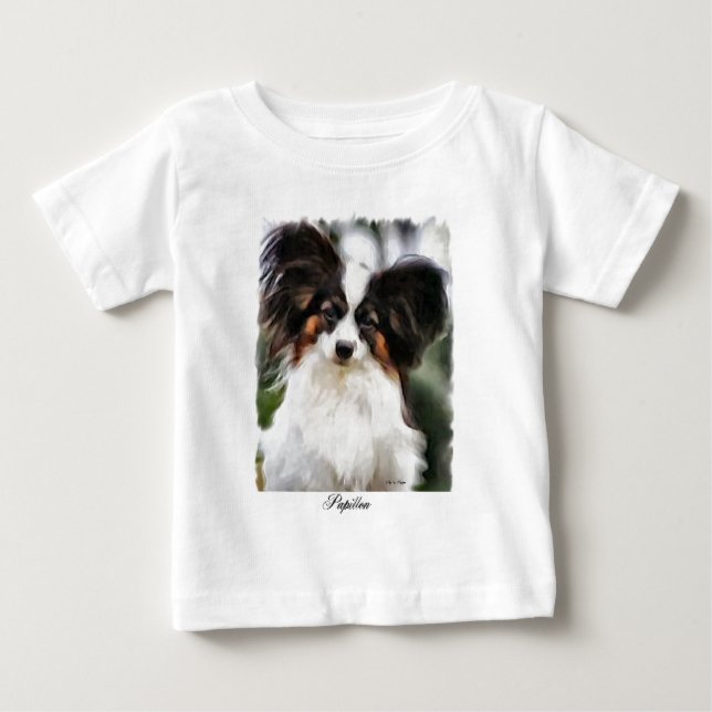 Papillon Art Gifts Baby T-shirt (Vorderseite)