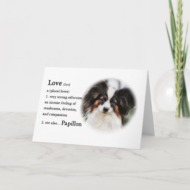 Papillon Art Gifts Karte (Vorderseite)