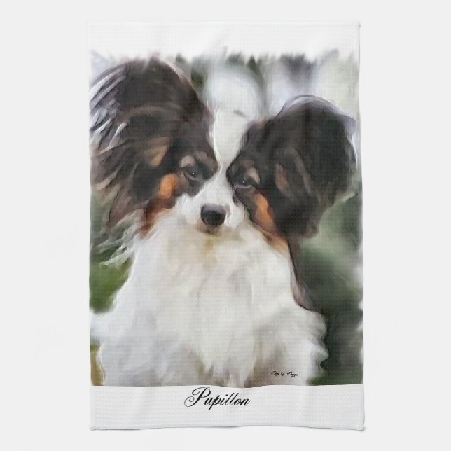 Papillon Art Gifts Küchentuch (Vertikal)