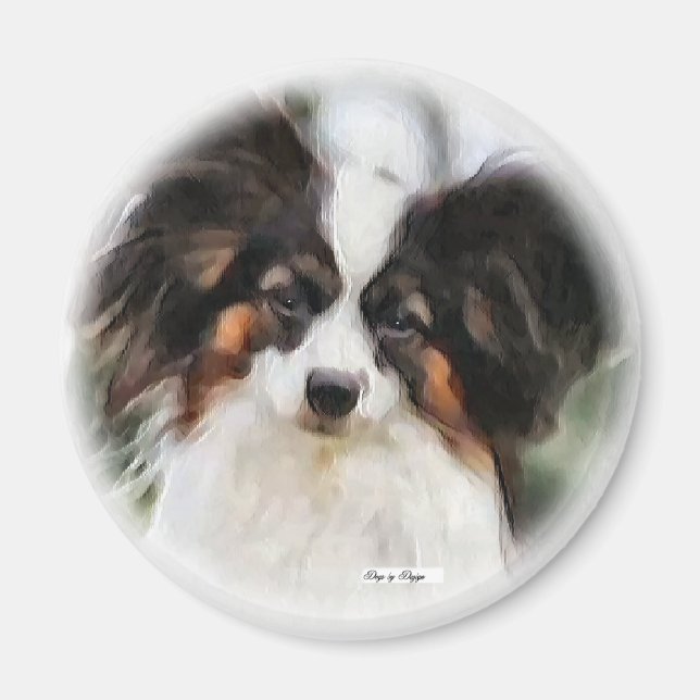 Papillon Art Gifts Magnet (Vorne)