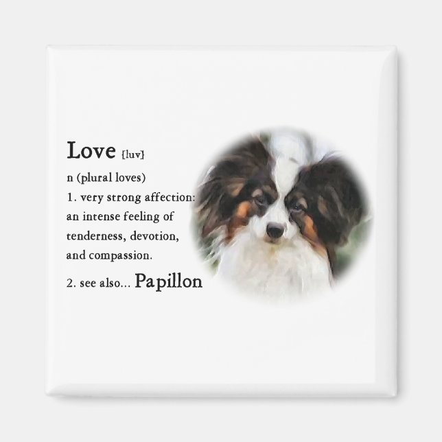 Papillon Art Gifts Magnet (Vorne)