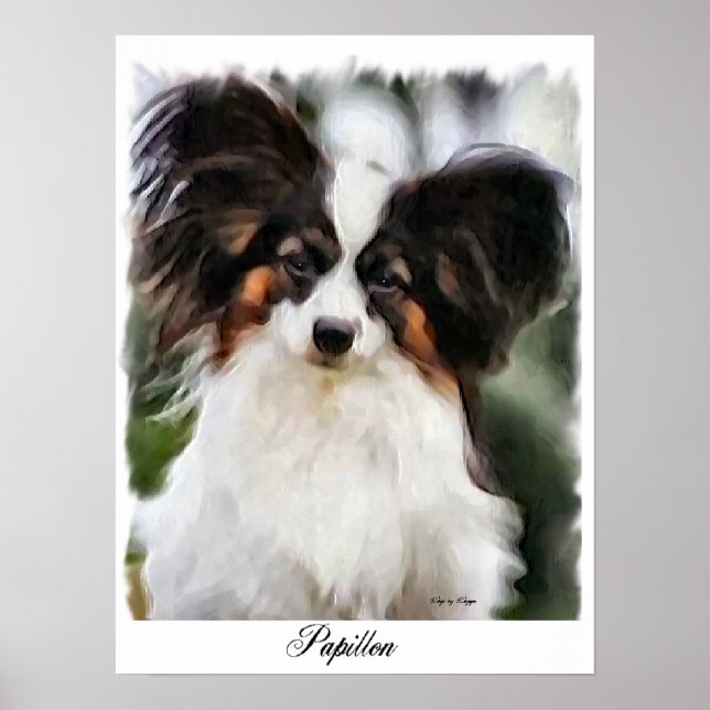Papillon Art Print Poster (Vorne)
