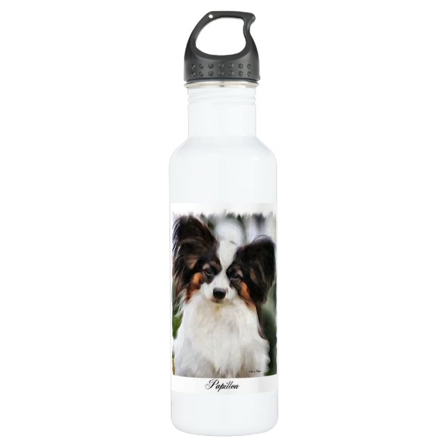 Papillon Art Trinkflasche (Vorderseite)