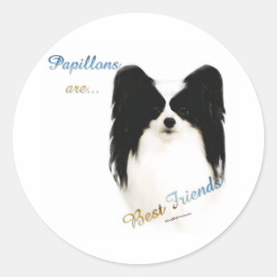 Papillon Best Friend 2 - Aufkleber