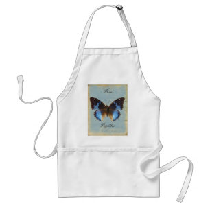 Papillon bleu schürze