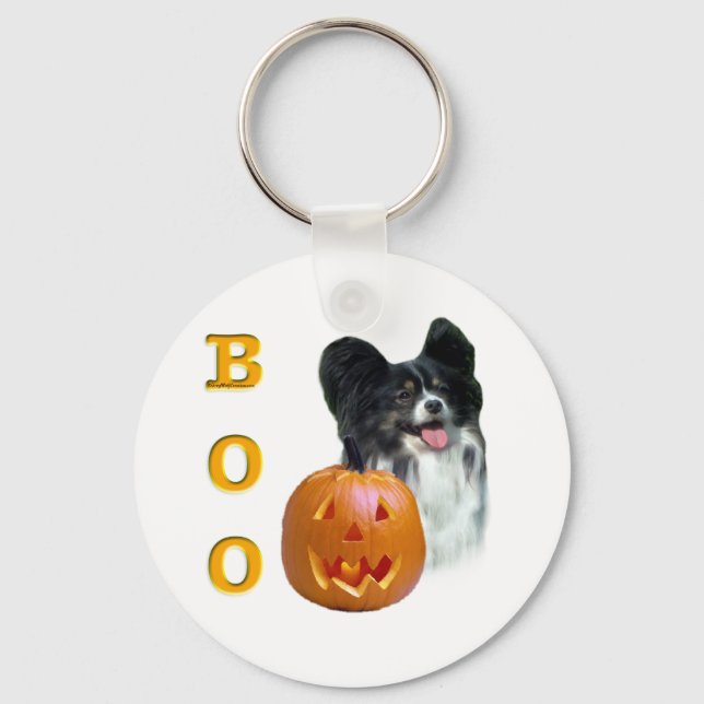 Papillon Boo Schlüsselanhänger (Vorderseite)