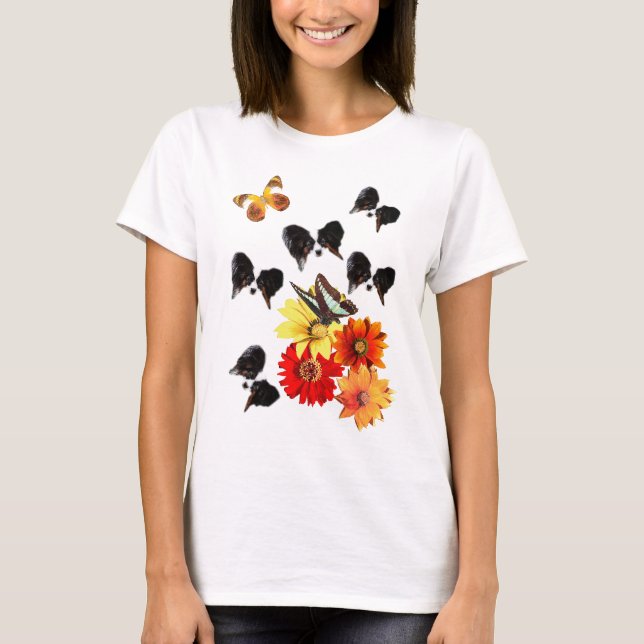 Papillon Butterfly Geschenke T-Shirt (Vorderseite)