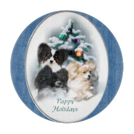 Papillon Christmas Geschenke Schneidebrett