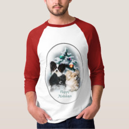 Papillon Christmas Geschenke T-Shirt