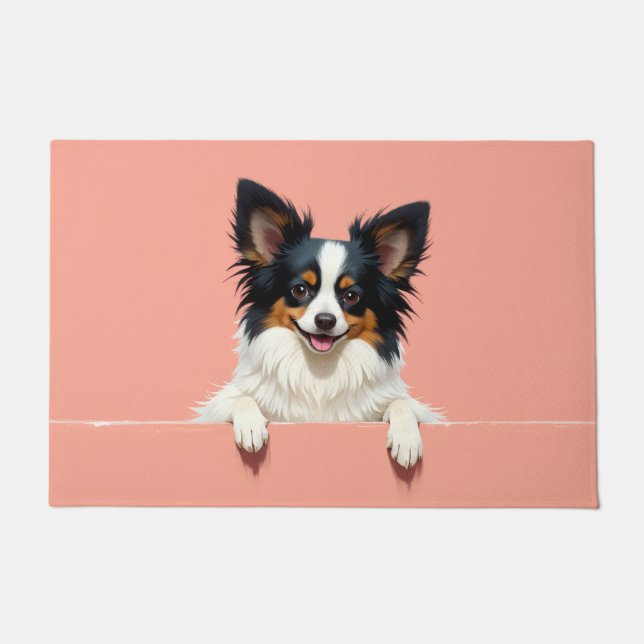 Papillon Dog Doormat Art Fußmatte (Vorderseite)
