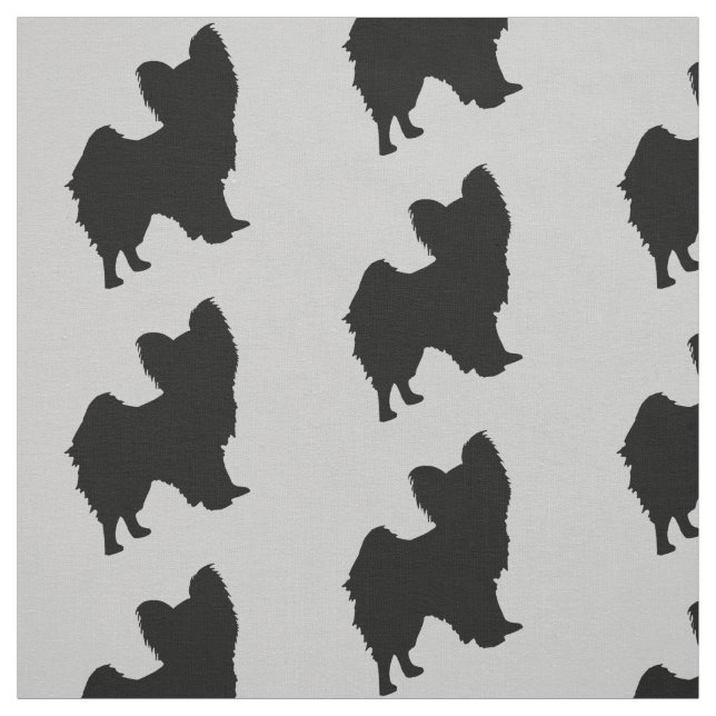 Papillon Dog Fabric Stoff (Muster)