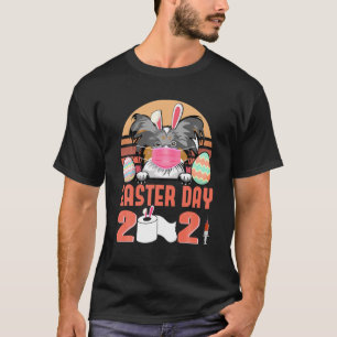Papillon Dog Face Mask Rabbit Bunny Egon Ostertag T-Shirt