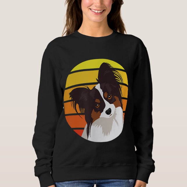 Papillon Dog Lover Geschenk Sweatshirt (Vorderseite)