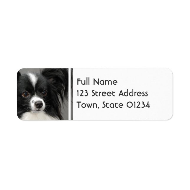 Papillon Dog Mailing Labels (Vorne)