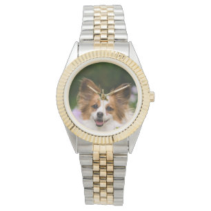 Papillon Dog Niedlich Romantisches Portrait - für  Armbanduhr