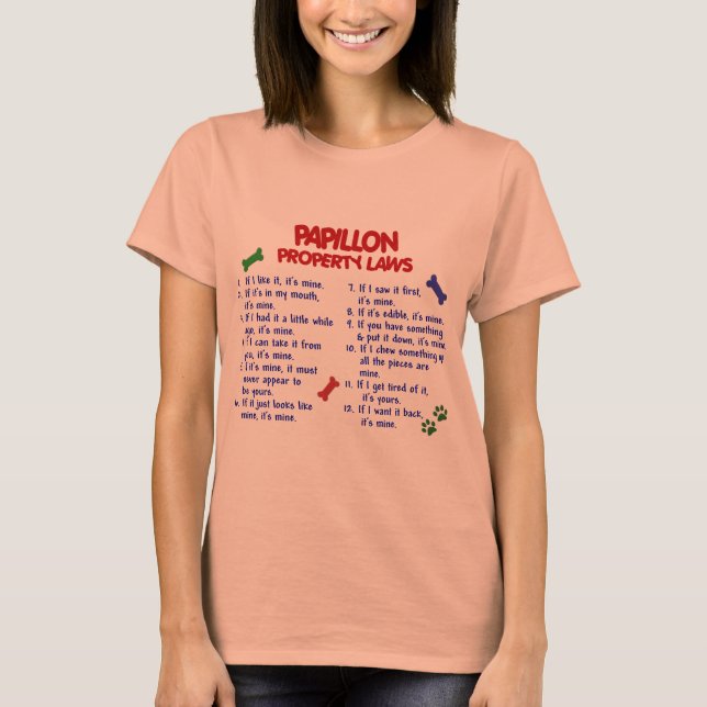PAPILLON-Eigentumsrechte 2 T-Shirt (Vorderseite)