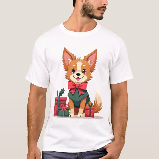 Papillon Festliche Schleife T-Shirt (Vorderseite)