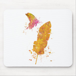 Papillon Feuille Forêt Sauvage Nature Monde Terre Mousepad