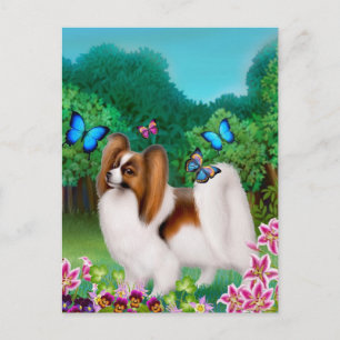 Papillon Garden Postcard Postkarte