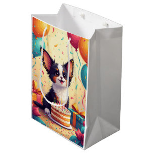 Papillon-Geburtstagsfeier Mittlere Geschenktüte