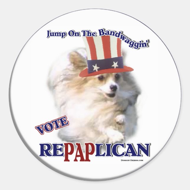 Papillon Gifts Runder Aufkleber (Vorderseite)