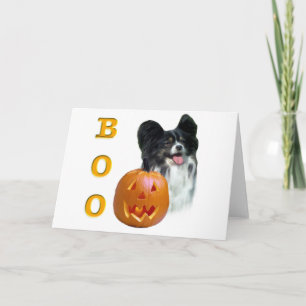 Papillon Halloween BOO Karte