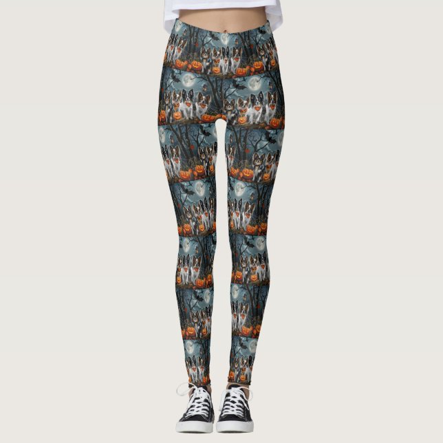 Papillon Halloween Spooky Leggings (Vorderseite)