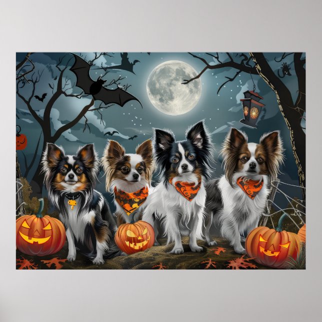 Papillon Halloween Spooky Poster (Vorne)