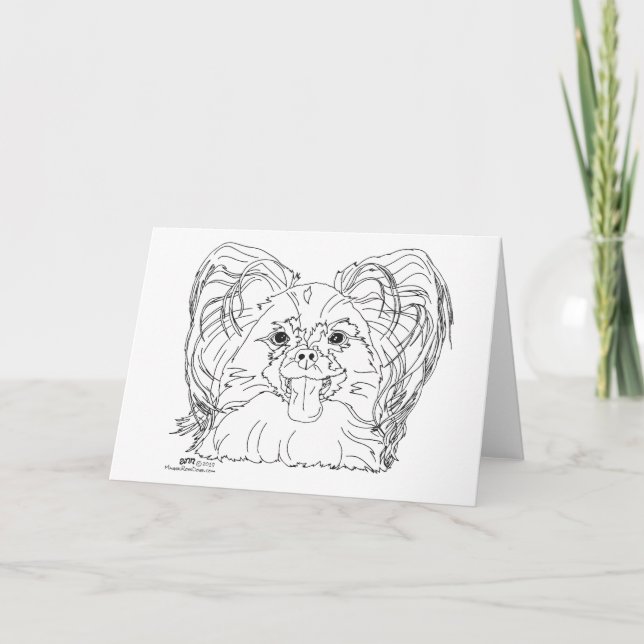 Papillon Head Study Card Karte (Vorderseite)