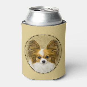 Papillon (Hound Tri) Malerei - Original Hundeschul Dosenkühler