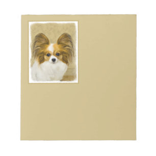 Papillon (Hound Tri) Malerei - Original Hundeschul Notizblock