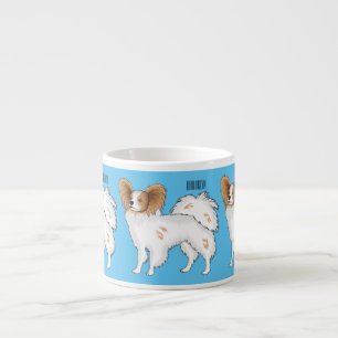 Papillon-Hund-Cartoon-Abbildung Espressotasse