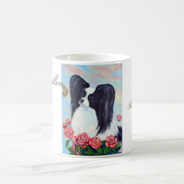 Papillon Hund Tasse (Mittel)