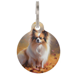 Papillon im Herbst Leaves Fall Inspiriert Haustiermarke