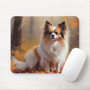 Papillon im Herbst Leaves Fall Inspiriert Mousepad
