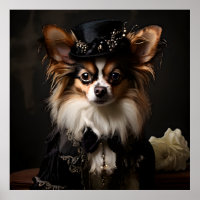 Papillon in Viktorianischem Kostümportrait