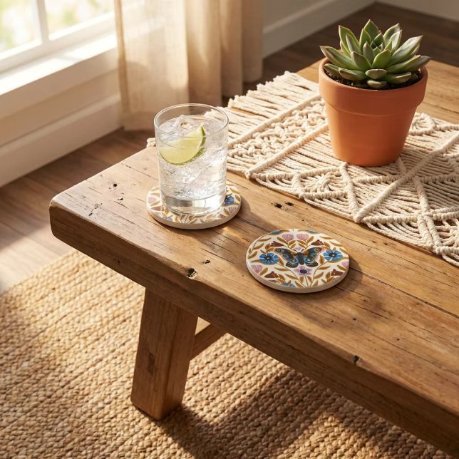 Papillon Kaleidoscope Getränkeuntersetzer (Von Creator hochgeladen)