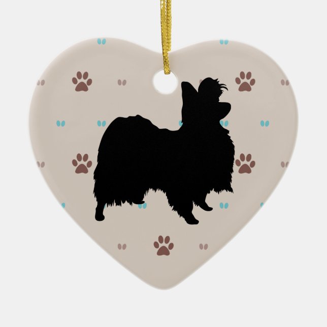 Papillon Keramik Ornament (Vorne)