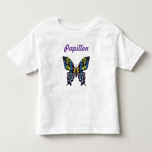 Papillon Kleinkind T-shirt (Vorderseite)
