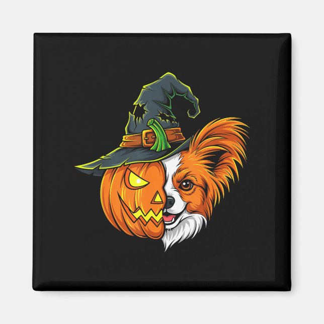 Papillon Kürbis Jack O Lantern Halloween Kinder Mä Magnet (Vorne)