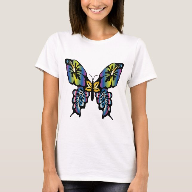 Papillon Ladys Butterfly Design. T-Shirt (Vorderseite)