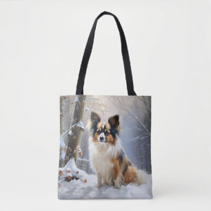 Papillon Lass es schneien Weihnachten