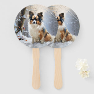 Papillon Let It Snow Christmas Fächer