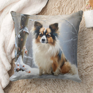 Papillon Let It Snow Christmas Kissen