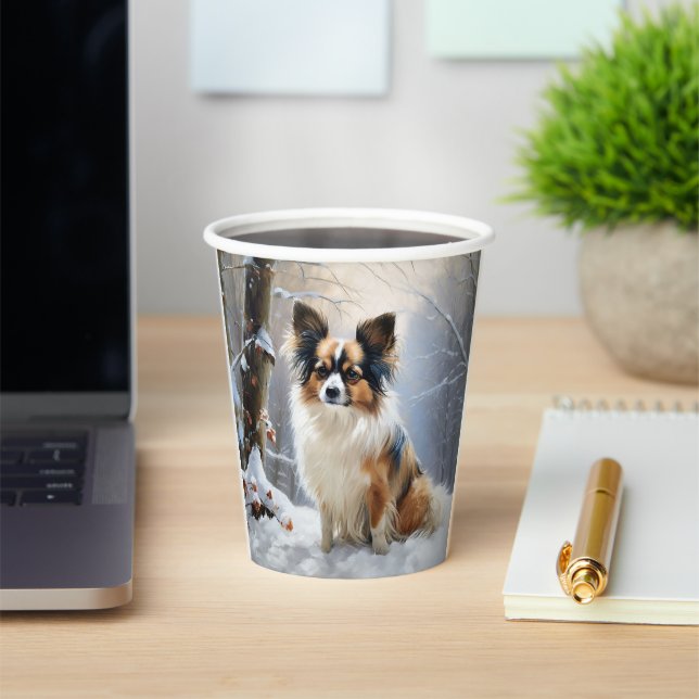 Papillon Let It Snow Christmas Pappbecher (InSitu)