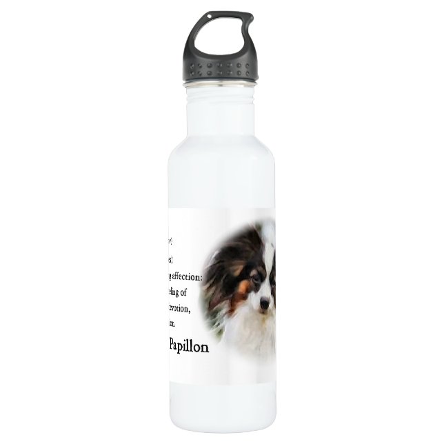 Papillon-Liebe Trinkflasche (Vorderseite)