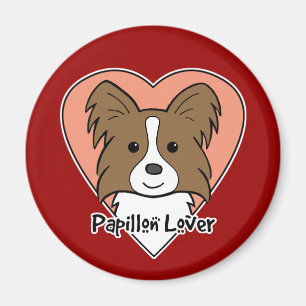 Papillon Liebhaber Magnet