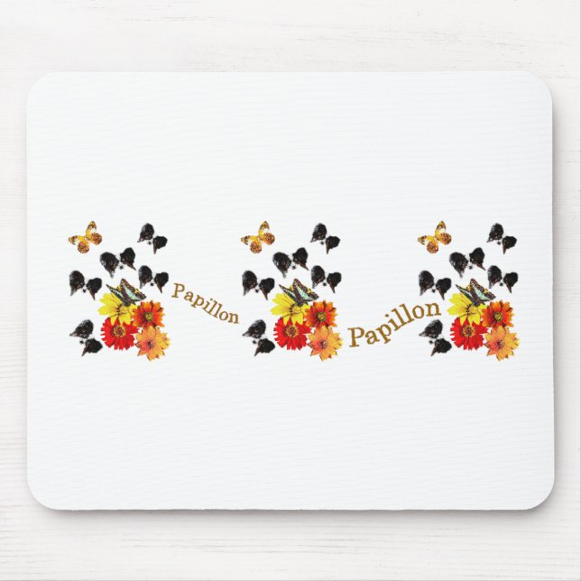 Papillon Lovers Gifts Mousepad (Vorne)
